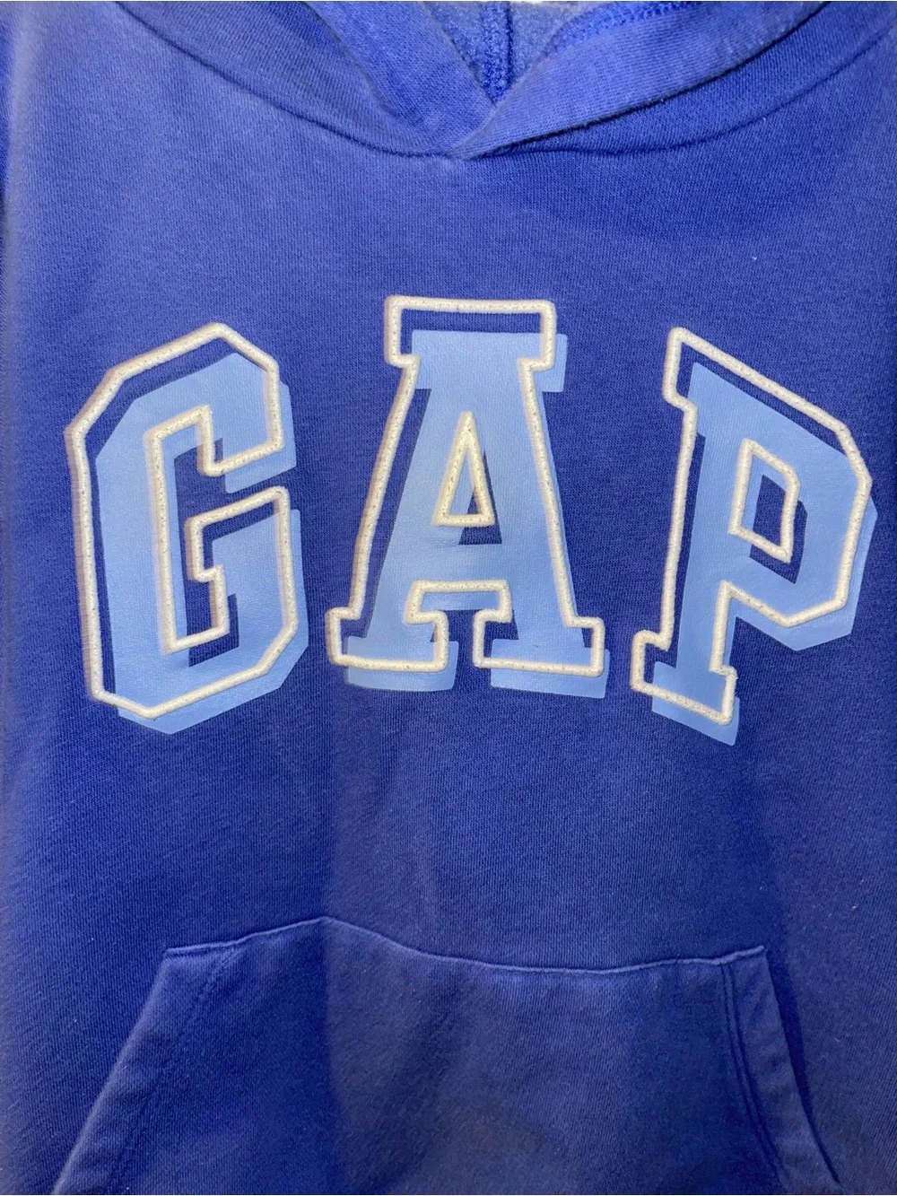 Gap kids medium blue hoodie cotton